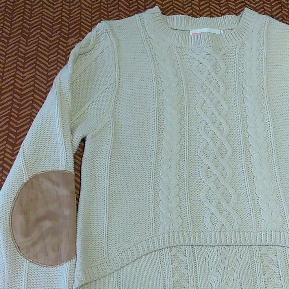 Cream Hi-Lo Sweater - Picture 4 of 6